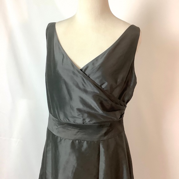 Aria Bridesmaid Mother of Bride Dress Gray - Picture 3 of 8